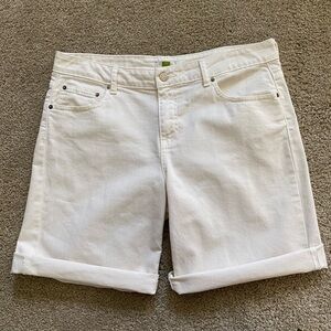 Garnet Hill Denim Shorts Cotton Size 10